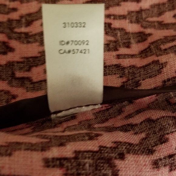 AnnTaylor Loft Linen chevron skirt - Picture 2 of 5